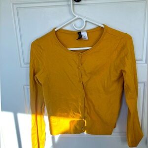 H & M Mustard Cardigan